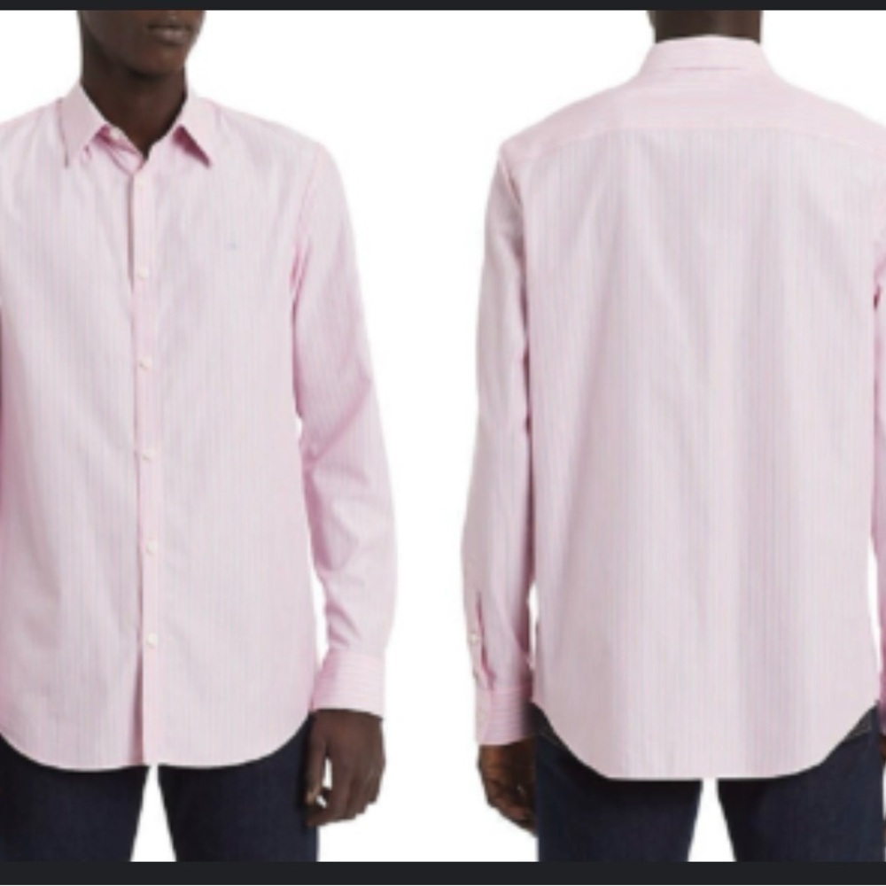 Calvin Klein Men's Light Pink Dress Shirt A0200